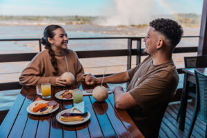 café da manhã nas cataratas