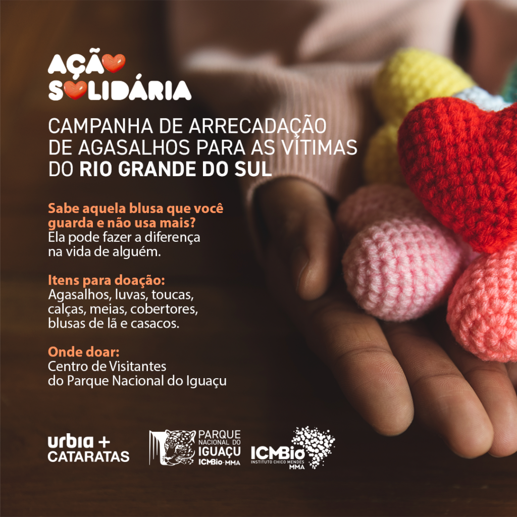 Ação solidária no parque: Campanha do agasalho