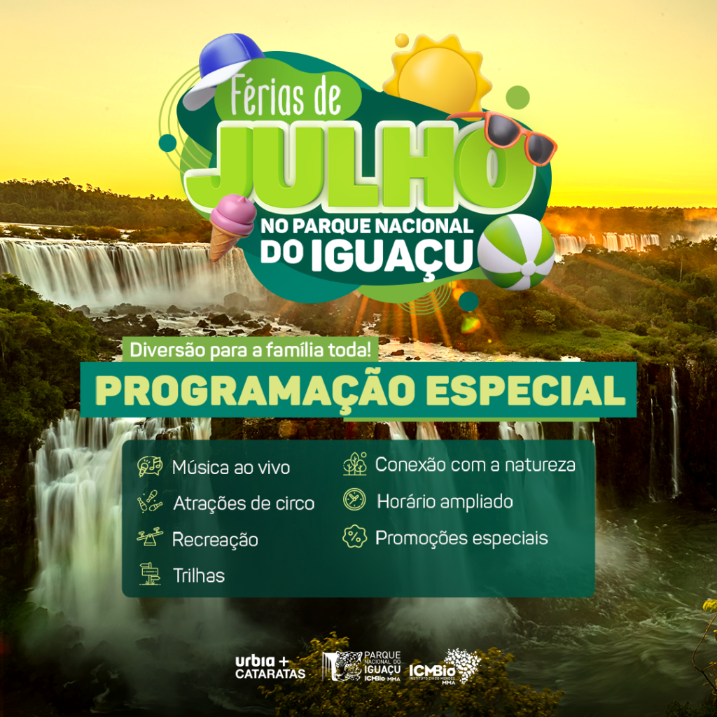 Férias de julho é no Parque Nacional do Iguaçu